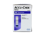 Roche Accu Chek Test Strips Aviva 50ST zijkant veroakking