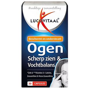 Lucovitaal Ogen, Scherp Zien & Vochtbalans Capsules 30CP