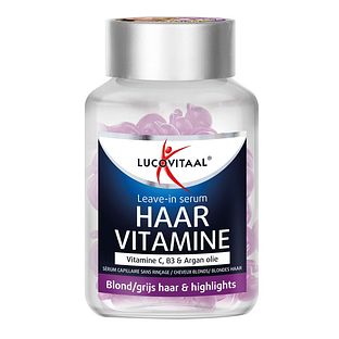 Lucovitaal Haarvitamine Leave-in Serum Blond/Grijs Haar & Highlights Capsules 25CP Lucovitaal Haarvitamine Leave-in Serum Blond/Grijs Haar & Highlights Capsules 25CP