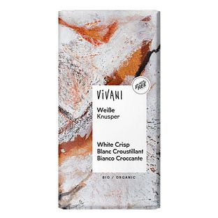 Vivani White Crisp Chocolade Reep 80GR