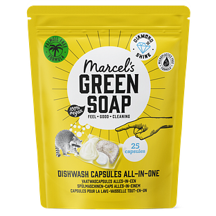 Marcels Green Soap Vaatwas Capsules Alles-In-Een 25ST