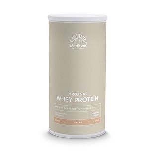Mattisson HealthStyle Biologische Wei Proteïne Cacao 450GR Mattisson HealthStyle Biologische Wei Proteïne Cacao 450GR