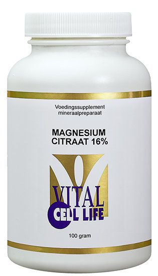Vital Cell Life Magnesium Citraat 16% Poeder 100GR