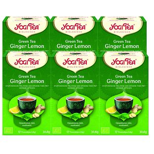 Yogi Tea Green Tea Ginger Lemon Voordeelverpakking 6x17ST