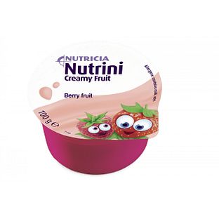 Nutricia Nutrini Creamy Fruit Rode Vruchten 4-pack 100GR Nutricia Nutrini Creamy Fruit Rode Vruchten 4-pack 100GR