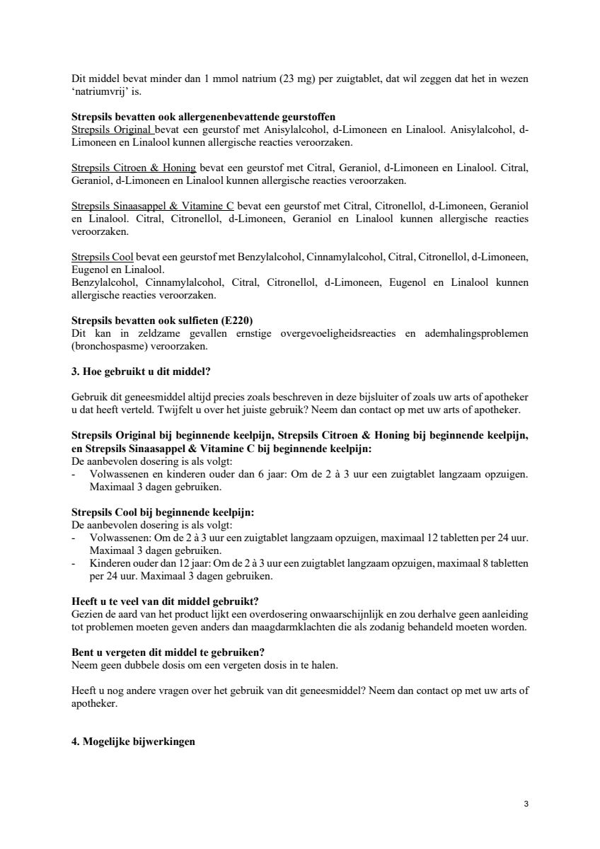 Sinaasappel & Vitamine C Zuigtabletten afbeelding van document #3, leaflet