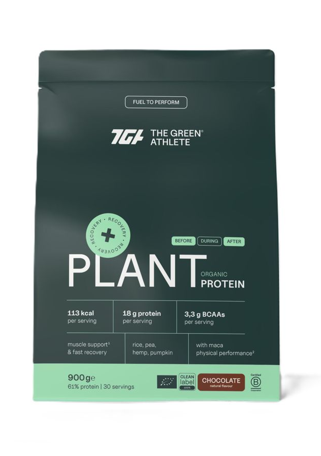 The Green Athlete Plant Protein Chocolate Bio Poeder 900GR