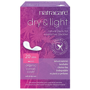 Natracare Dry & Light Incontinentieverband Slim 20ST Natracare Dry & Light Incontinentieverband Slim 20ST