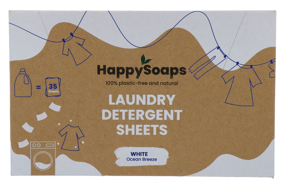 HappySoaps Laundry Detergent Sheets White afbeelding 1