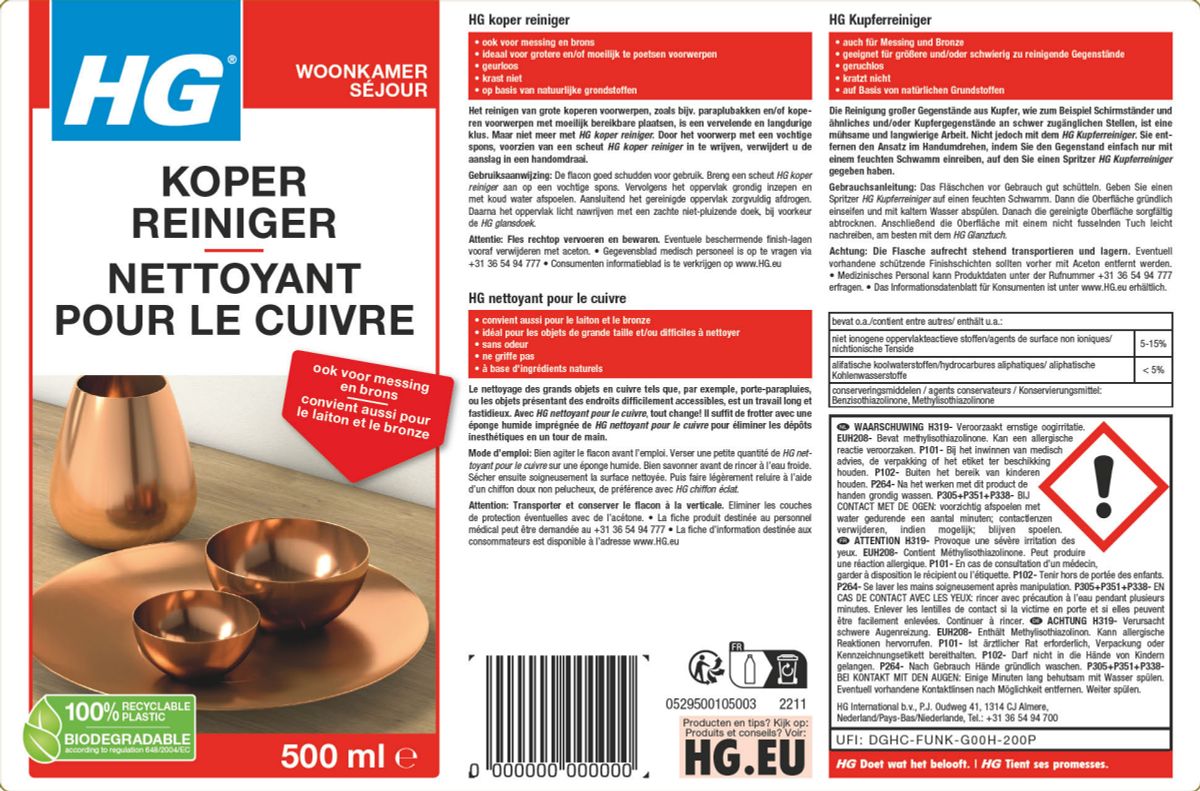 Woonkamer Koper Reiniger afbeelding van document #1, label