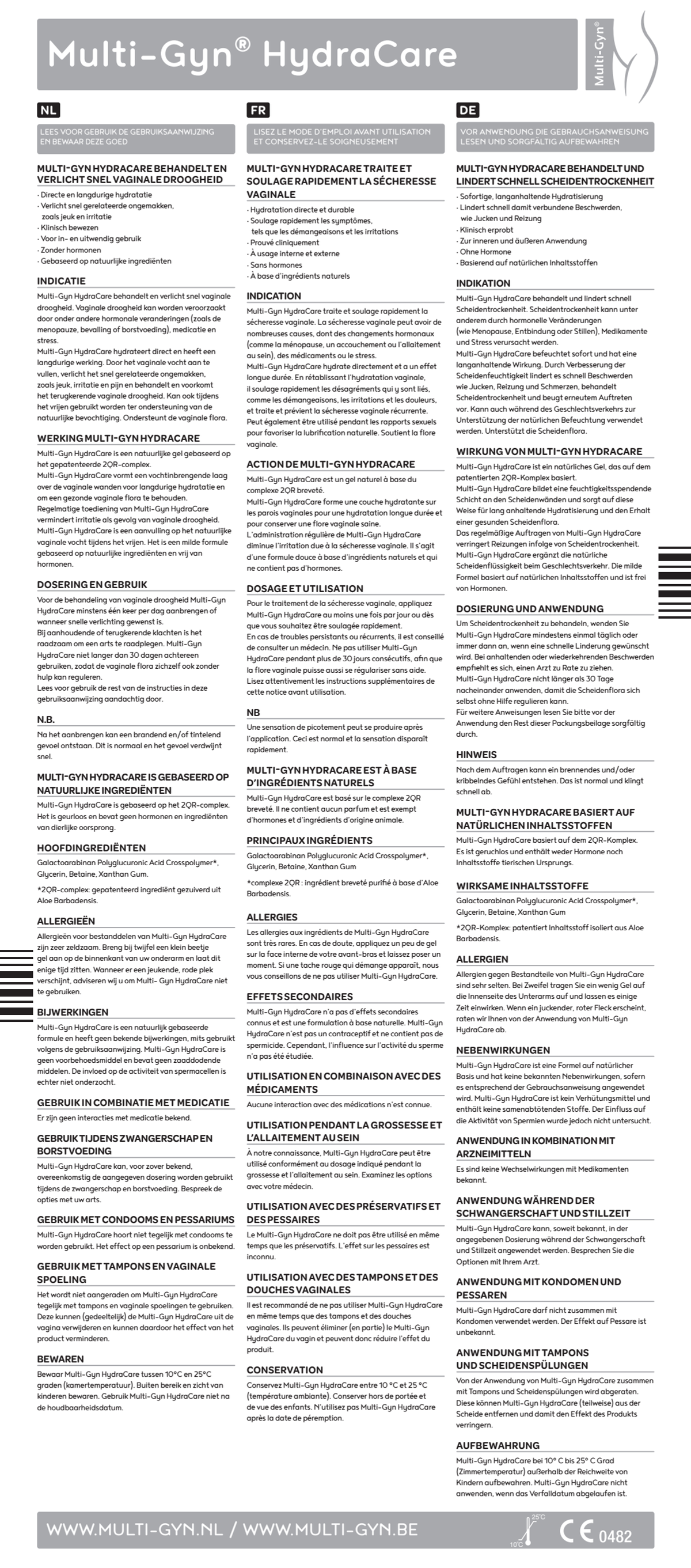 HydraCare Gel afbeelding van document #1, instructions