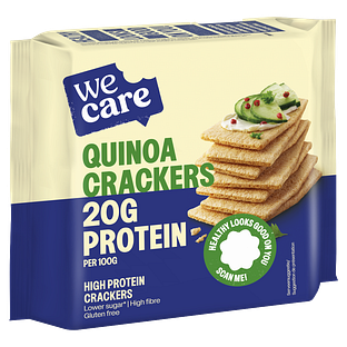 WeCare High Protein Quinoa Crackers 100GR WeCare High Protein Quinoa Crackers 100GR