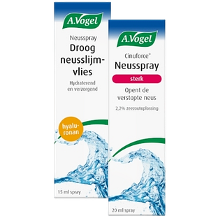 A.Vogel Cinuforce Neusspray Sterk + Neusspray Droog Neusslijmvlies & Korstjes Combiverpakking 2ST