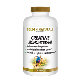 Golden Naturals Creatine Monohydraat Capsules 180ST