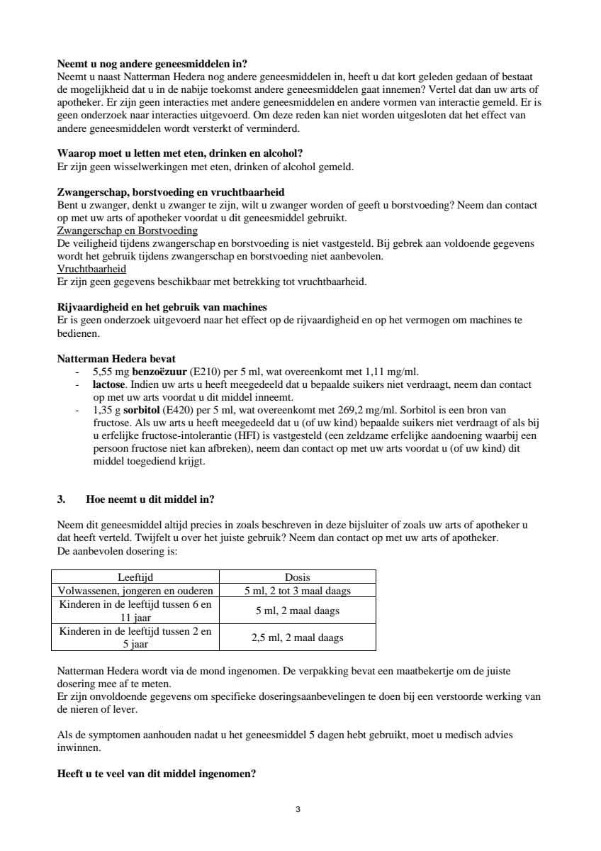 Hedera Stroop afbeelding van document #3, leaflet