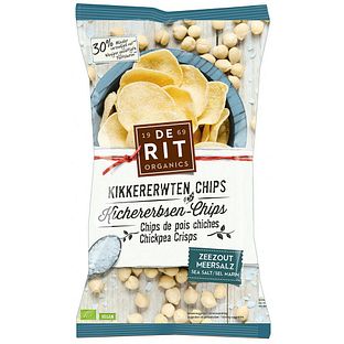 De Rit Kikkererwten Chips Zeezout 75GR De Rit Kikkererwten Chips Zeezout 75GR
