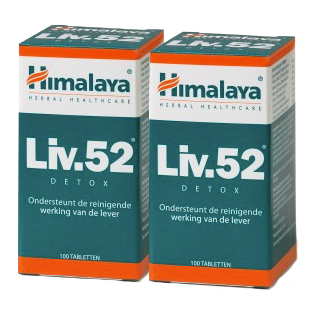 Himalaya Herbals Liv. 52 Detox Tabletten Voordeelverpakking 2x100TB