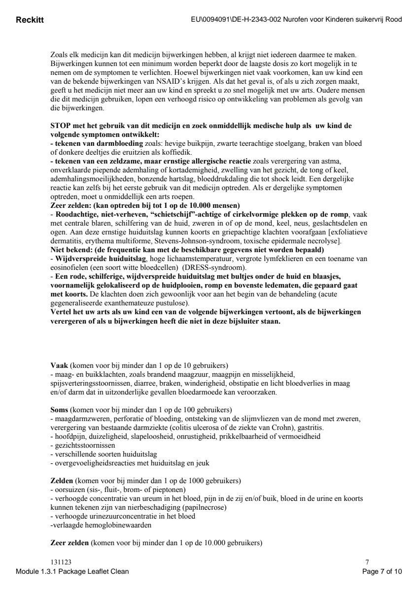 voor Kinderen Aardbei Suspensie afbeelding van document #7, leaflet