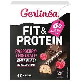 Gerlinéa Fit & Protein Raspberry & Chocolate Maaltijdrepen 10ST