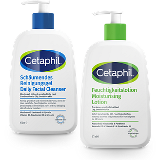Cetaphil Moisturizing Lotion 473ML + Daily Facial Cleanser 470ML Combi 2ST