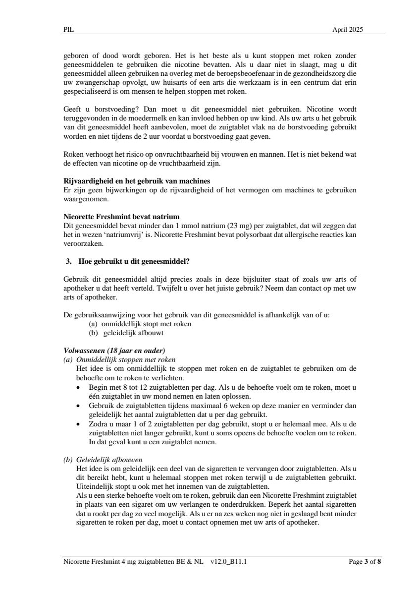 Freshmint Zuigtabletten 4mg afbeelding van document #3, leaflet
