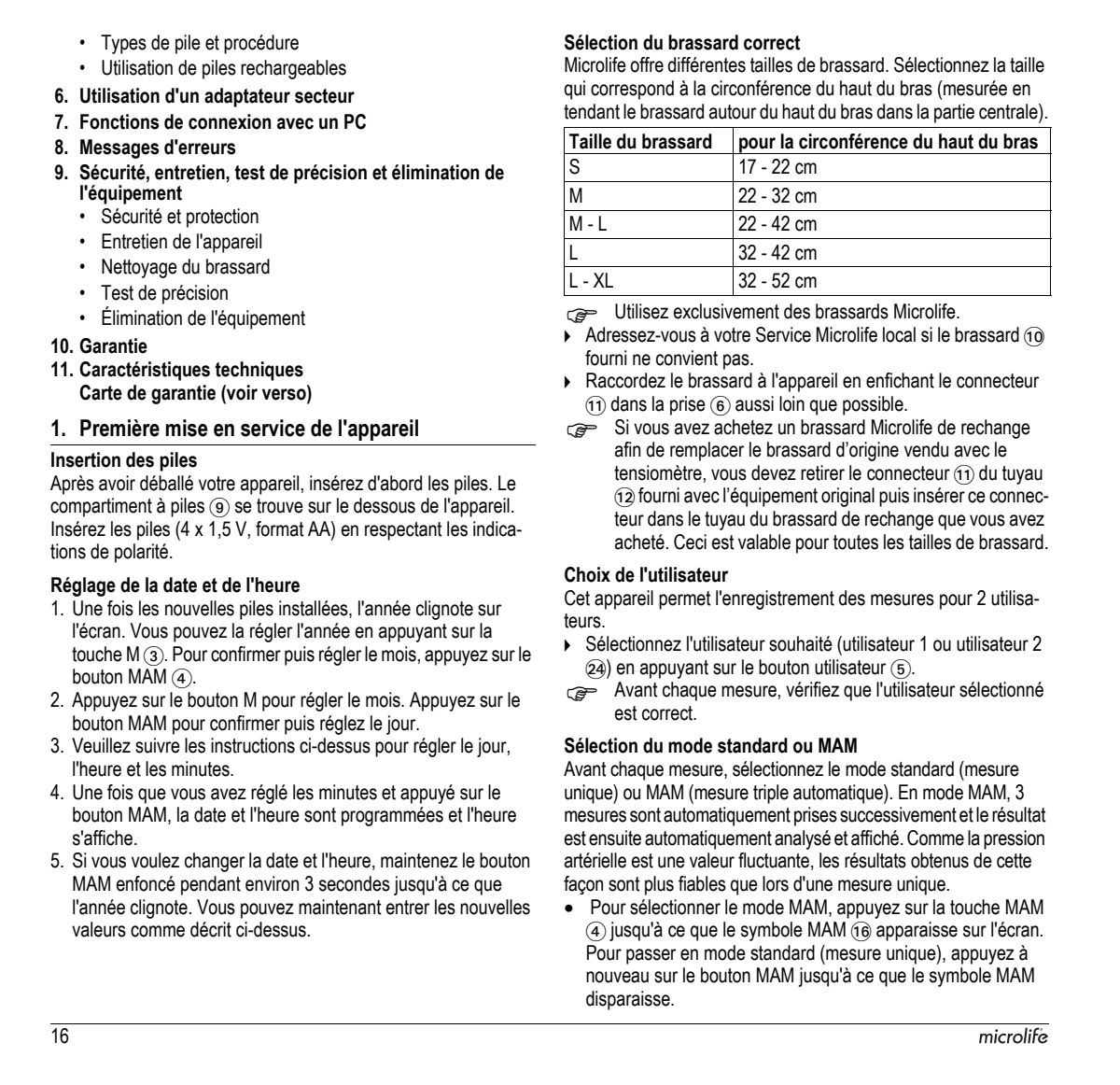 Microlife BP Bloeddrukmeter B3 Comfort PC afbeelding van document #18, instructions