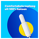 Tampax Super Plus Tampons Met Kartonnen Inbrenghuls 20ST Blauwe achtergrond met tampon, toplaag Tampax Super Plus Tampons Met Kartonnen Inbrenghuls 20ST Blauwe achtergrond met tampon, toplaag