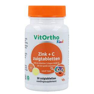 VitOrtho Kind Zink + C Zuigtabletten 30TB