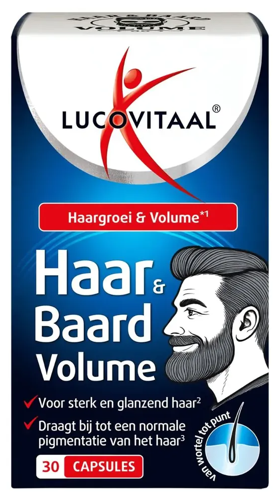 Lucovitaal Haar & Baard Volume Capsules 30CP