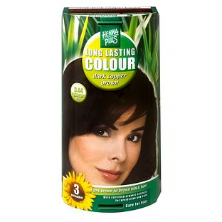 Hennaplus Long Lasting Colour 3.44 Dark Copper Brown 100ML