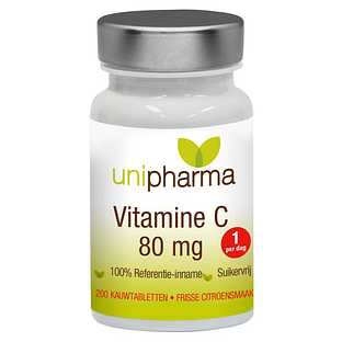 Unipharma Vitamine C 80mg Kauwtabletten 200KTB