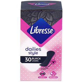Libresse Dailies Style Inlegkruisjes Zwart 30ST