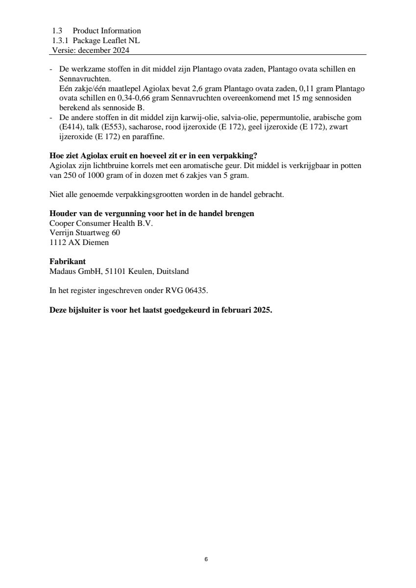 Granulaat Bus afbeelding van document #6, leaflet