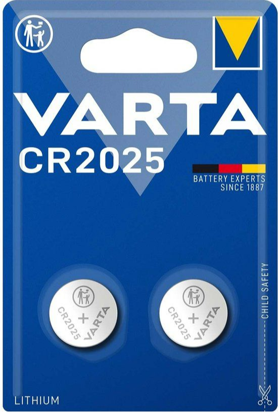 Varta Lithium CR2025 Knoopcel-batterij afbeelding
