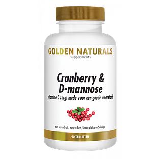 Golden Naturals Cranberry & D-Mannose Tabletten 90TB Golden Naturals Cranberry & D-Mannose Tabletten 90TB