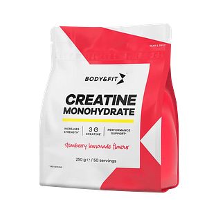 Body & Fit Creatine Monohydrate  Strawberry Poeder 250GR