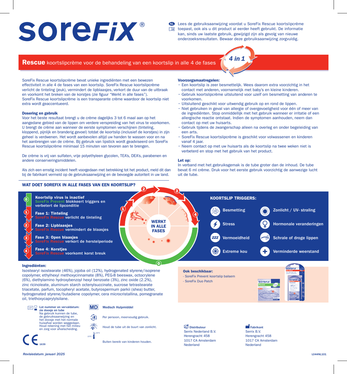 Rescue Koortslipcrème afbeelding van document #1, instructions
