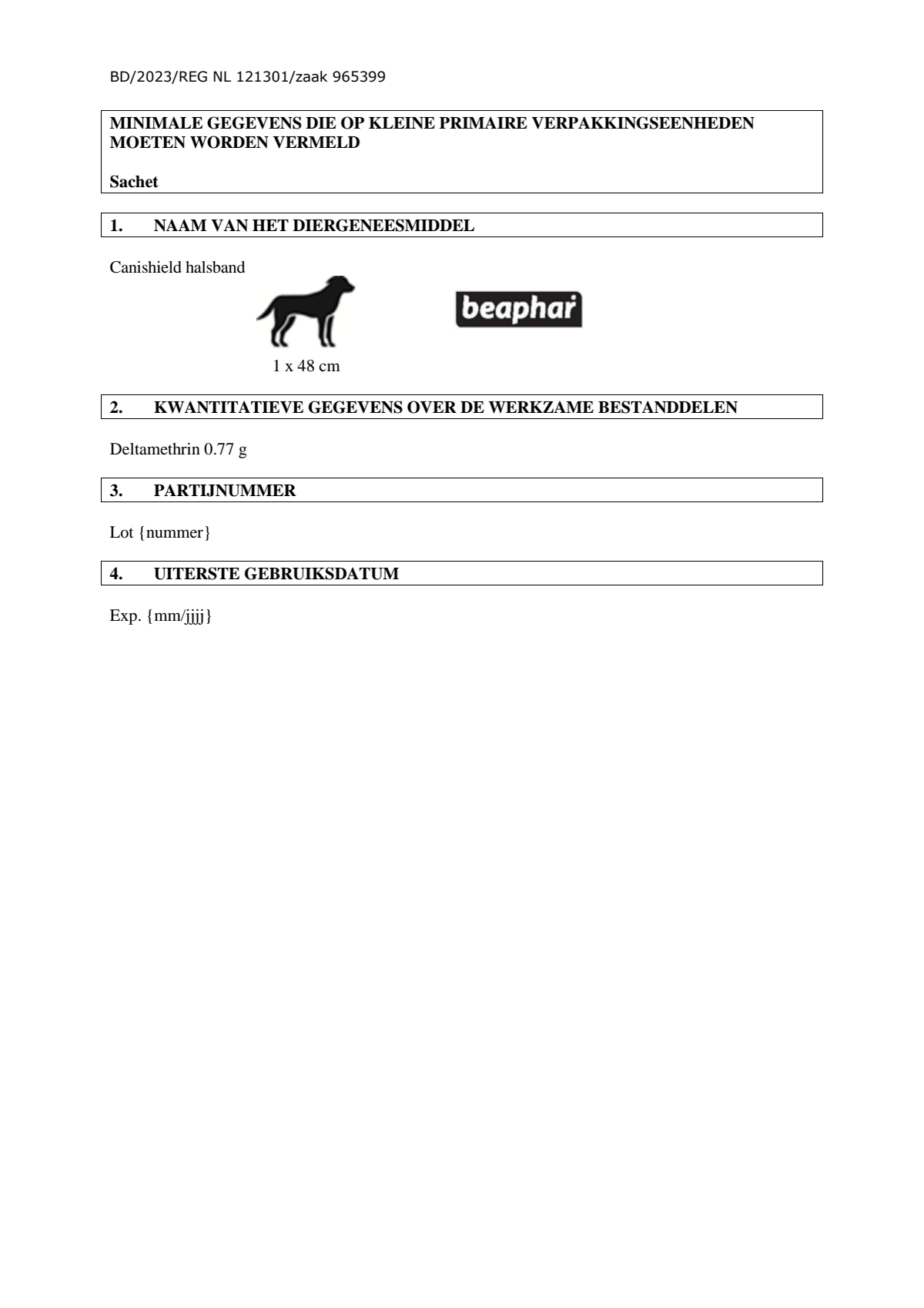 Canishield Halsband Grote Honden afbeelding van document #11, leaflet