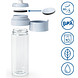 Brita Waterfilterfles Vital Lichtblauw + 2 MicroDisc Filters 1ST