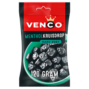 Venco Menthol Kruisdrop 120GR