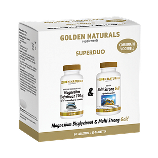 Golden Naturals Magnesium Bisglycinaat + Multi Strong Gold 1ST