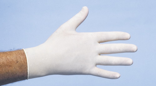 CMT Handschoenen Latex Gepoederd Naturel afbeelding