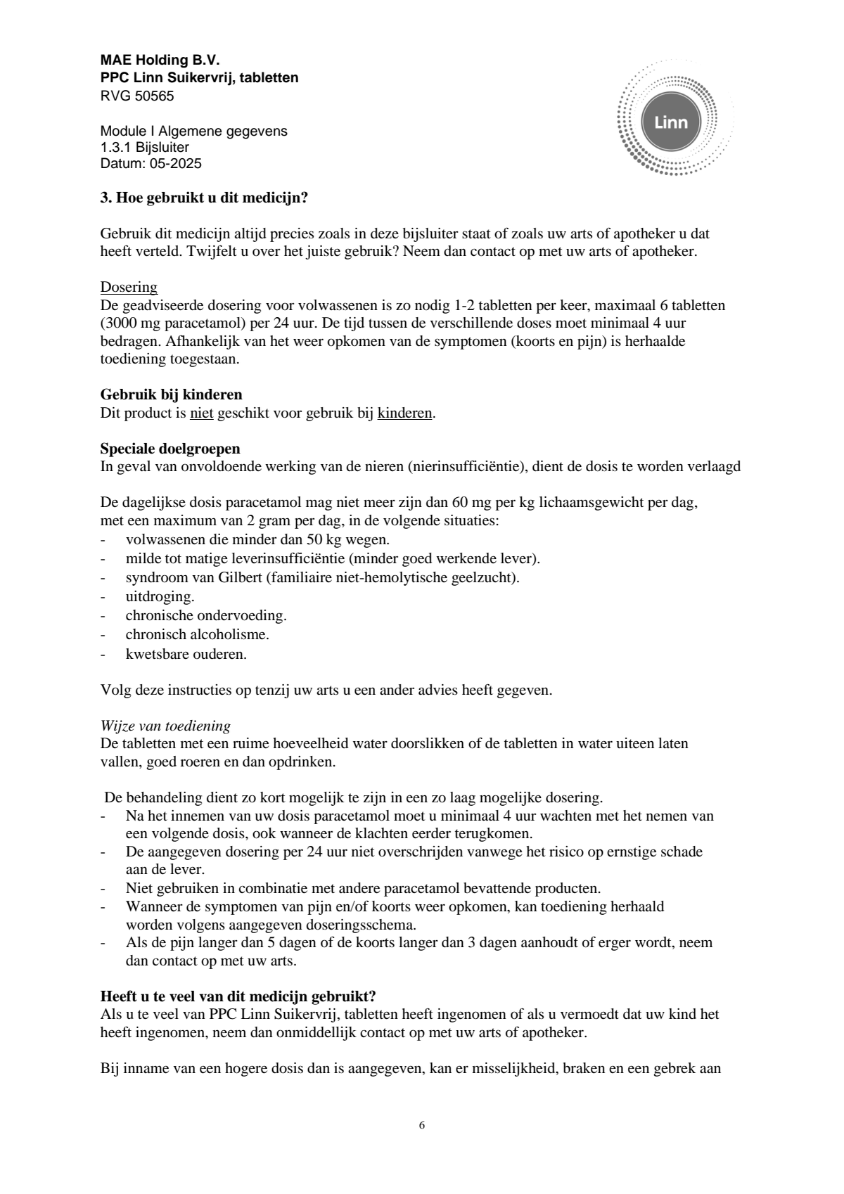 PPC Tabletten afbeelding van document #6, leaflet