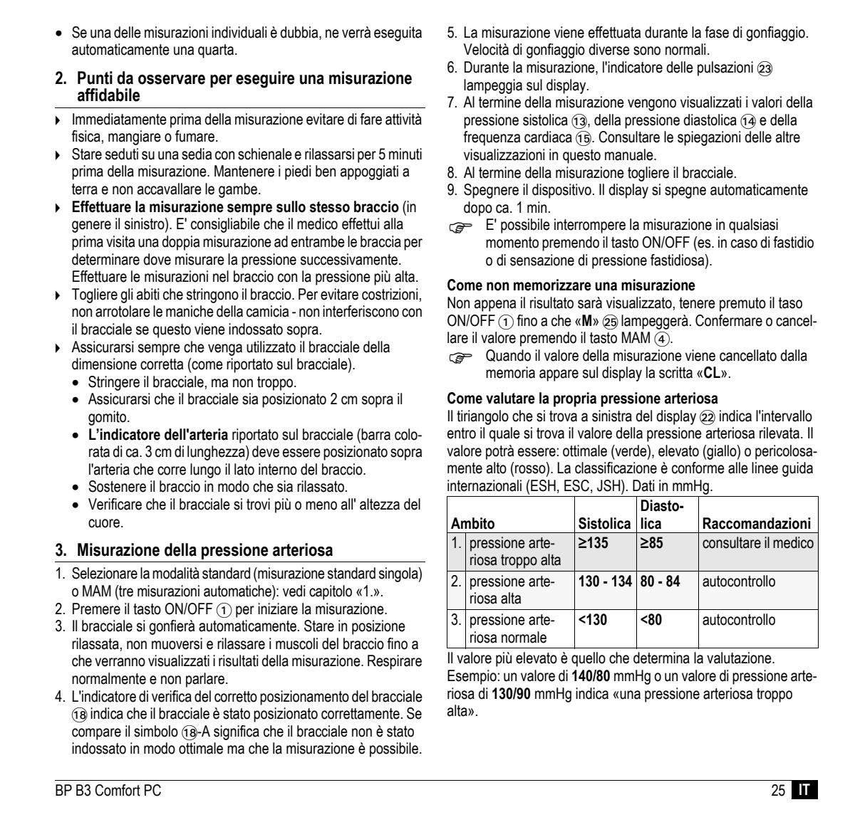 Microlife BP Bloeddrukmeter B3 Comfort PC afbeelding van document #27, instructions