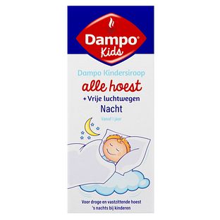 Dampo Kindersiroop Alle Hoest + Vrije Luchtwegen Nacht 100ML