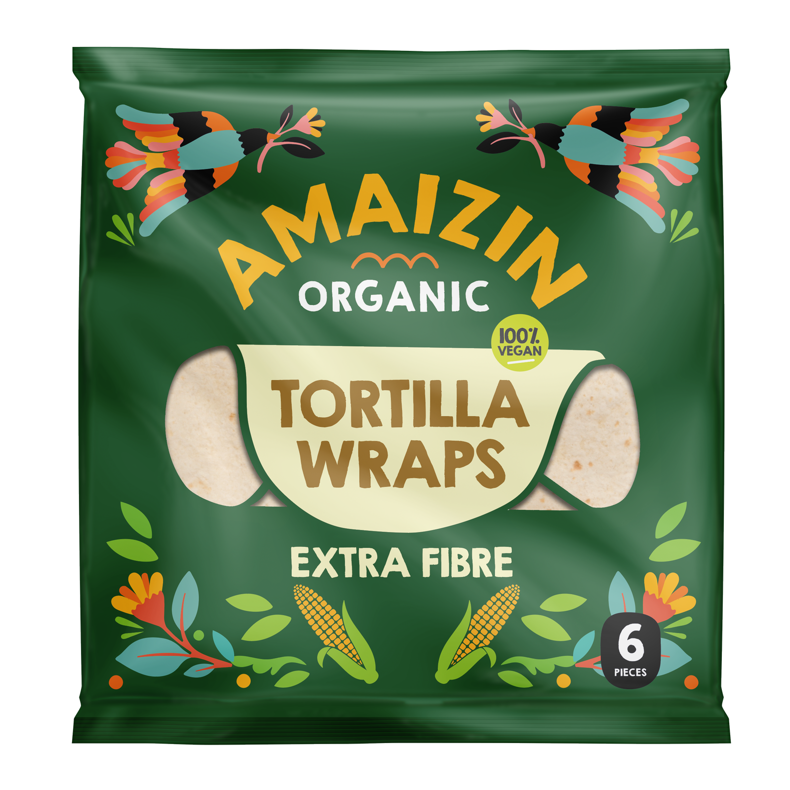 Amaizin Organic Tortilla Wraps Extra Fibre afbeelding