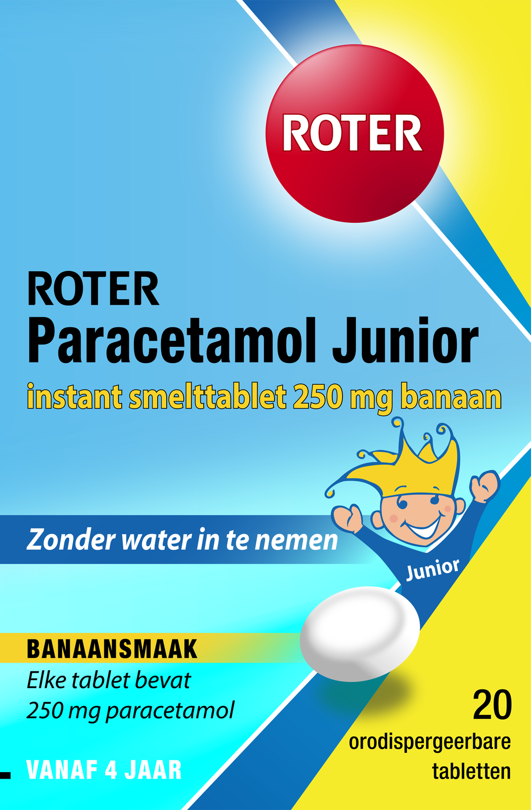 Roter Paracetamol Junior Smelt Tabletten afbeelding