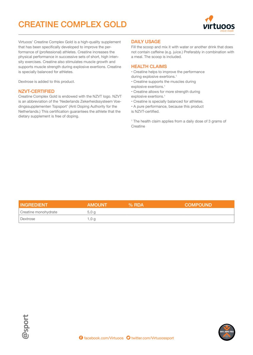 Creatine Gold afbeelding van document #3, label