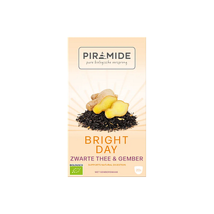 Piramide Bright Day Zwarte Thee & Gember 20ZK