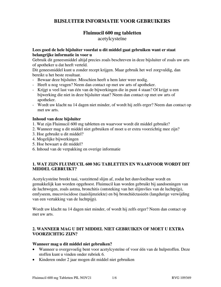 600mg Tabletten afbeelding van document #1, leaflet